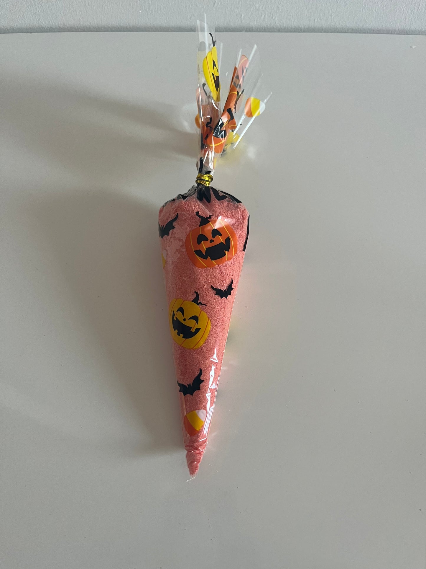 Foaming Bath Salts Cone - Red Berry Sorbet - Halloween Packaging