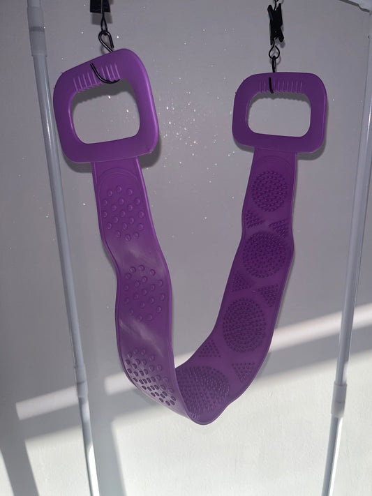 Purple Silicone Back Scrub Band