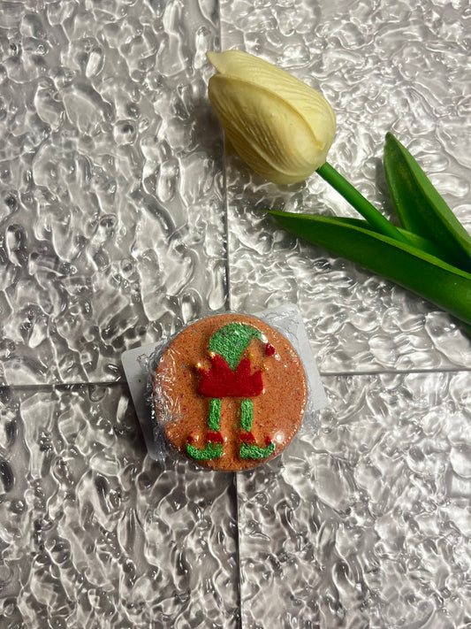 Mini Red Elf Circle Bath Bomb