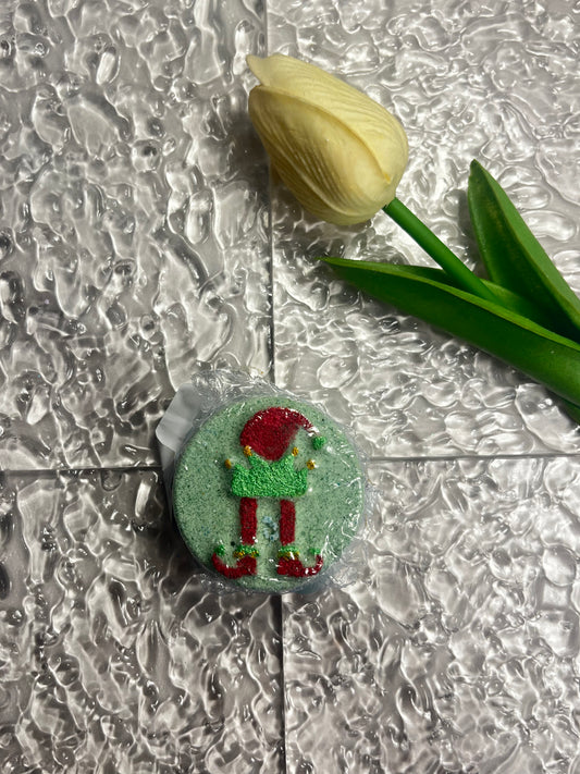 Mini Green Elf Circle Bath Bomb