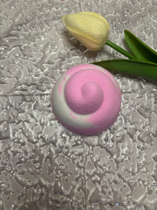 Pink and White Bath Bomb