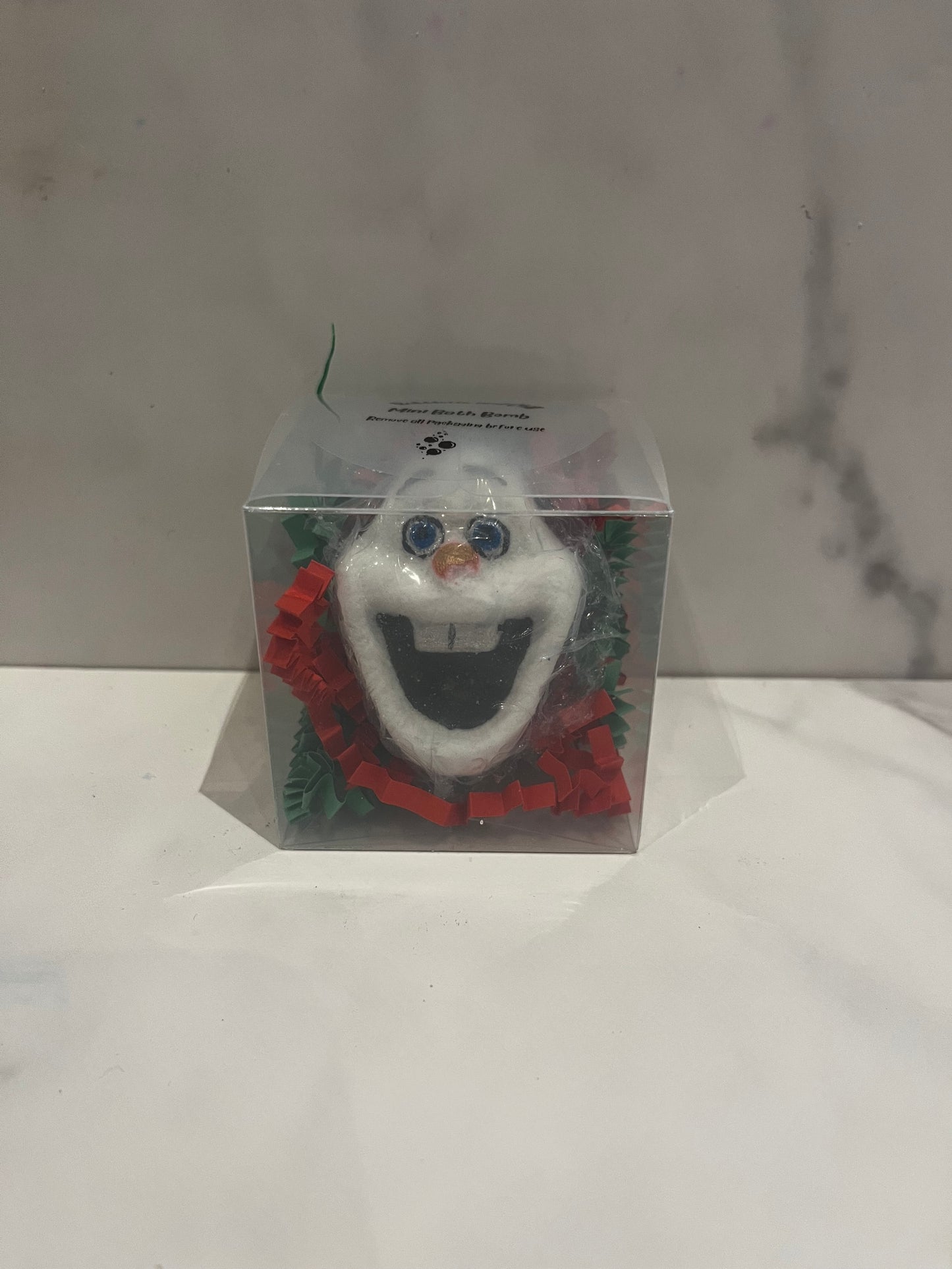 Mini Smiling Snowman Bath Bomb Gift