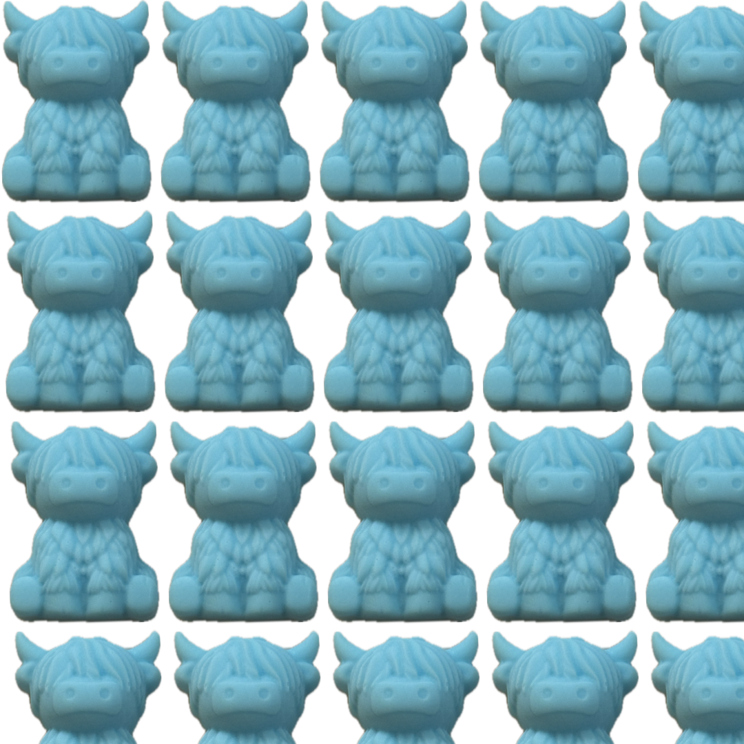Small Blue Highland Cow Soap Bar