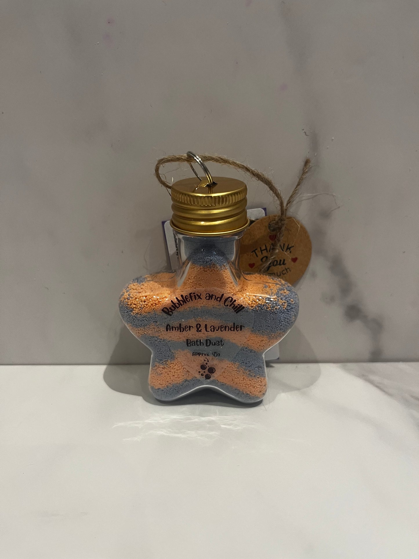 Mini Star Bath Dust - Amber & Lavender