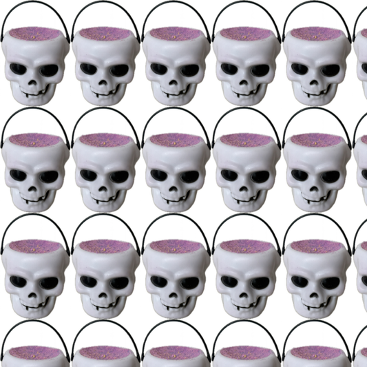 Bath Dust Skull - Rose & Raspberry Jam